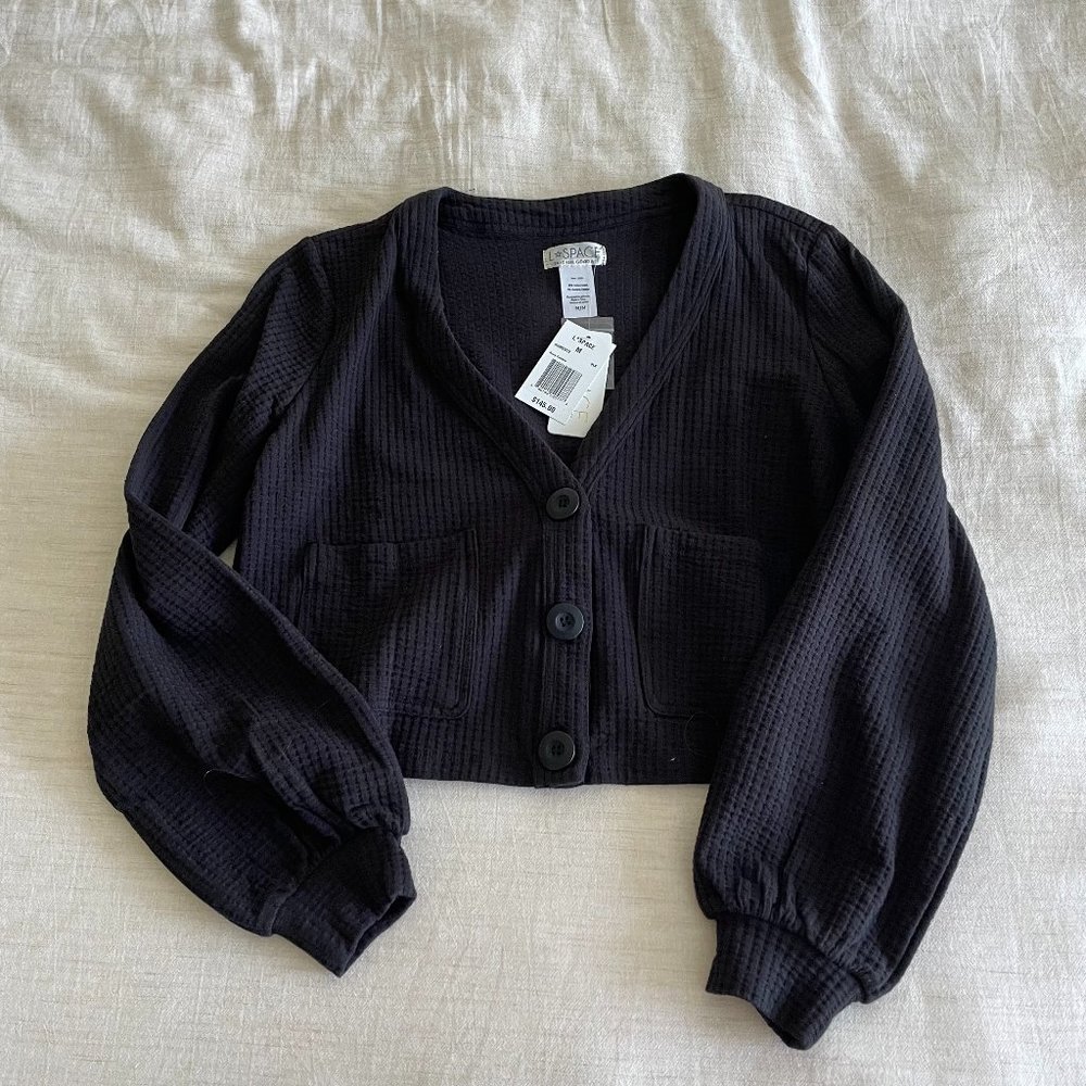 NWT L*Space Black Cardigan